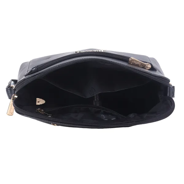 Signature_Navy_Blue_Faux_Leather_Multi_Compartment_Sling_Bag_For_Women