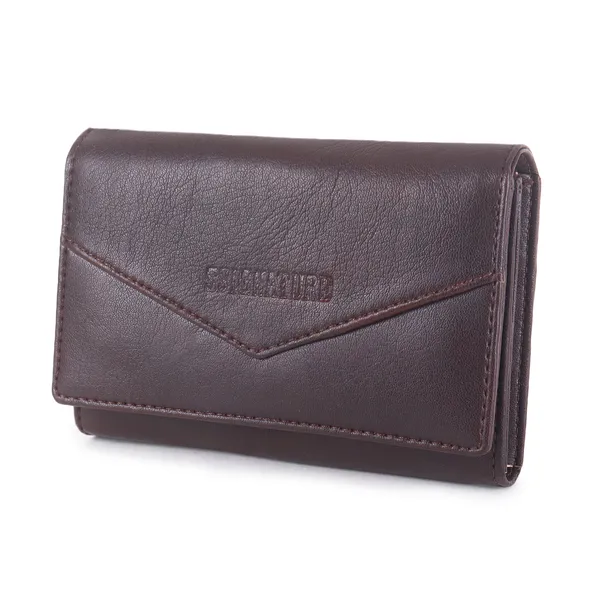 Signature_Brown_Leather_Envelope_Flap_Wallet_For_Men_And_Women