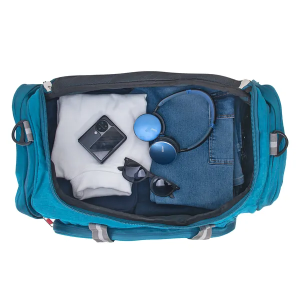Signature_Sky_Blue_Fabric_Multi_Compartment_Gym_Duffel_Bag_For_Men_And_Women