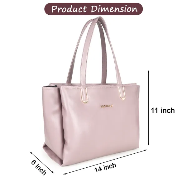 Signature_Dusty_Pink_Faux_Leather_Metallic_Zip_Tote_Handbag