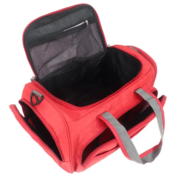 Signature_Red_Fabric_Adjustable_Strap_Gym_Travel_Duffel_Bag_For_Men_And_Women