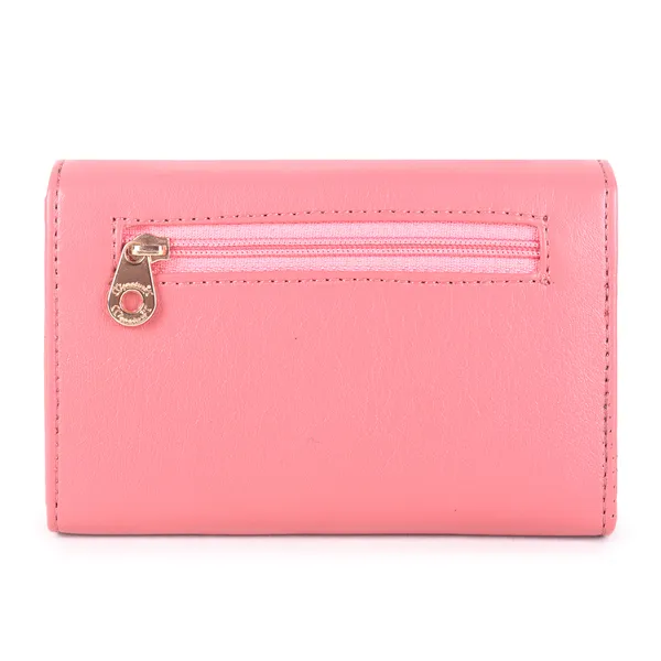 Signature_Pink_Faux_Leather_Envelope_Wallet_For_Women