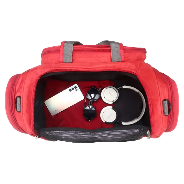 Signature_Red_Fabric_Adjustable_Strap_Gym_Travel_Duffel_Bag_For_Men_And_Women