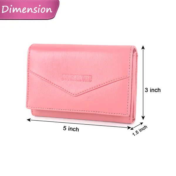 Signature_Pink_Faux_Leather_Envelope_Wallet_For_Women