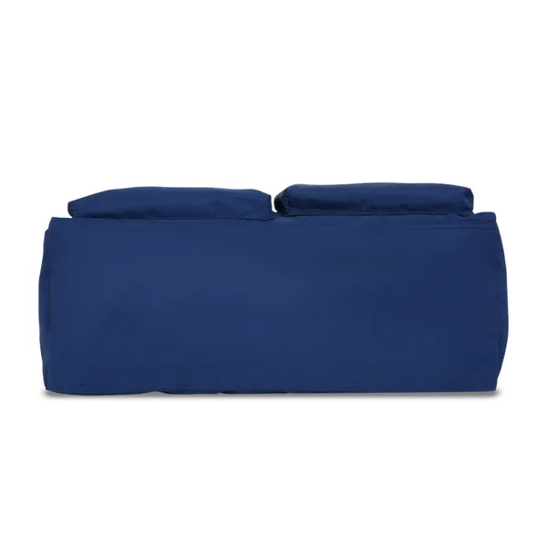 Signature_Navy_Blue_Faux_Leather_Multi_Pocket_Shoulder_Bag_For_Women