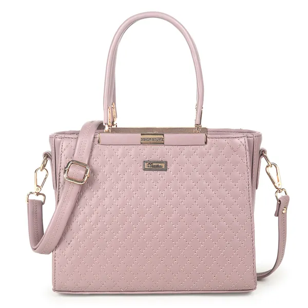 Signature_Pink_Quilted_Faux_Leather_Metal_Hardware_Handbag
