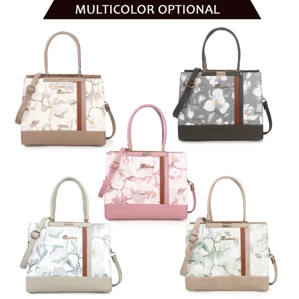 Signature_Multicolor_Printed_Faux_Leather_Detachable_Strap_Handbag_For_Women