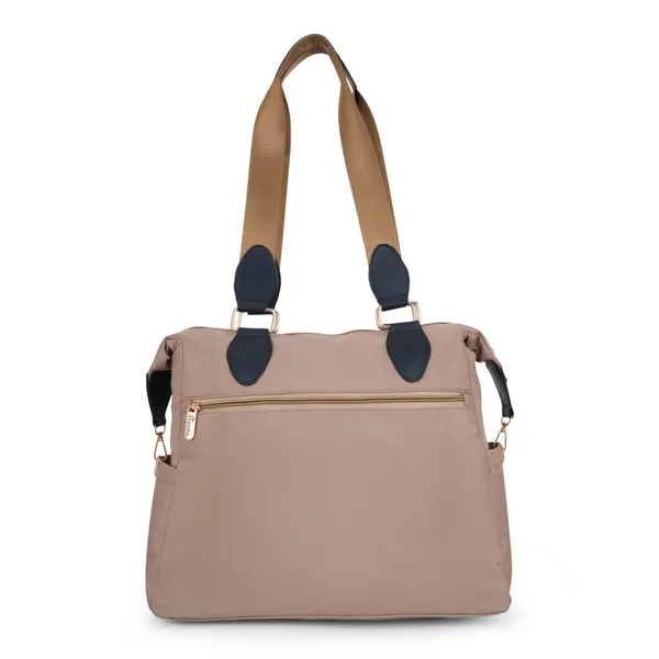 Signature_Beige_Fabric_Multi_Compartment_Adjustable_Strap_Diaper_Bag
