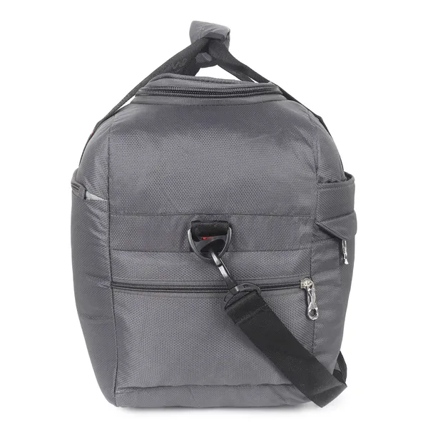 Signature_Grey_Fabric_Adjustable_Strap_Travel_Duffel_Bag