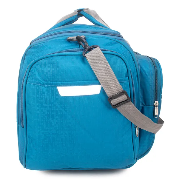 Signature_Blue_Fabric_Adjustable_Strap_24_Inch_Travel_Duffel_Bag
