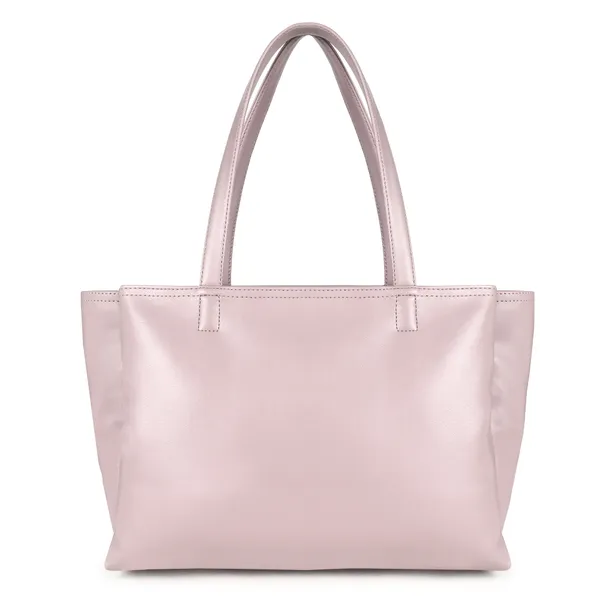 Signature_Dusty_Pink_Faux_Leather_Metallic_Zip_Tote_Handbag