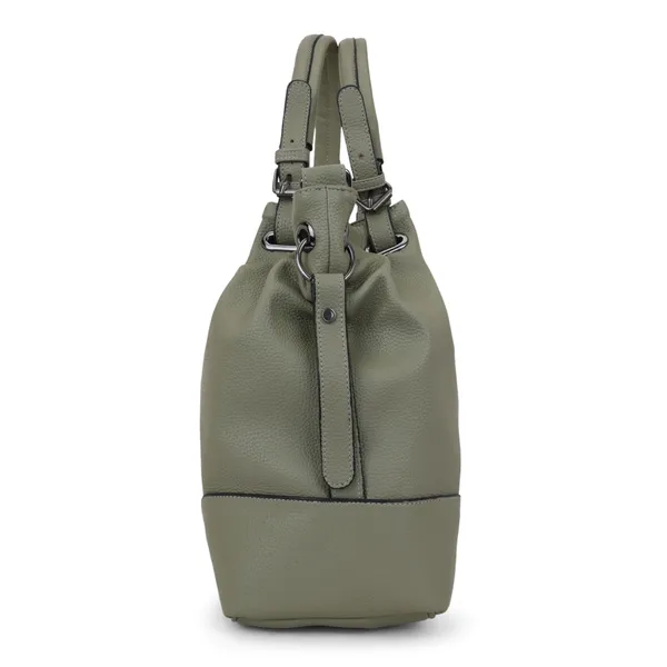 Signature_Olive_Green_Leather_Detachable_Strap_Handbag_For_Women