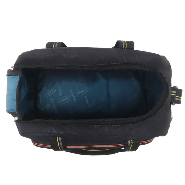 Signature_Black_Fabric_Adjustable_Strap_17_Inch_Duffel_Bag