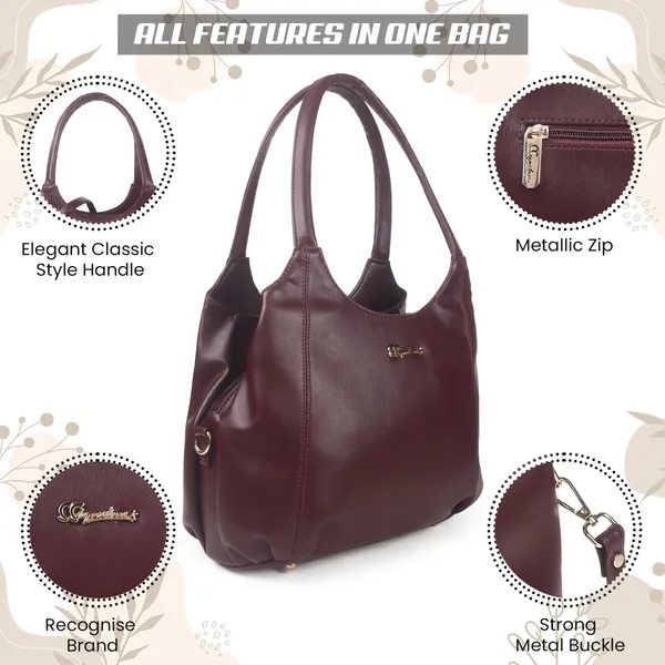Signature_Burgundy_Leather_Classic_Handle_Metal_Buckle_Handbag