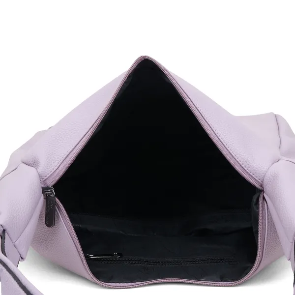 Signature_Lavender_Purple_Faux_Leather_Adjustable_Strap_Hobo_Shoulder_Bag_For_Women