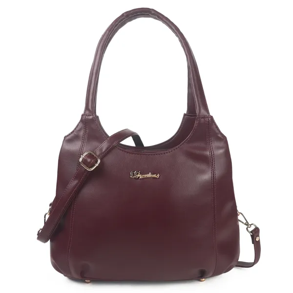 Signature_Burgundy_Leather_Classic_Handle_Metal_Buckle_Handbag