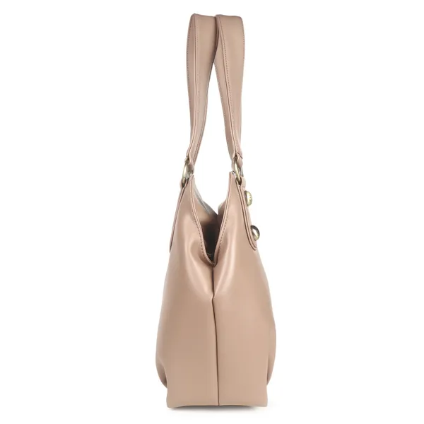 Signature_Beige_Faux_Leather_Metal_Hardware_Classic_Handle_Handbag