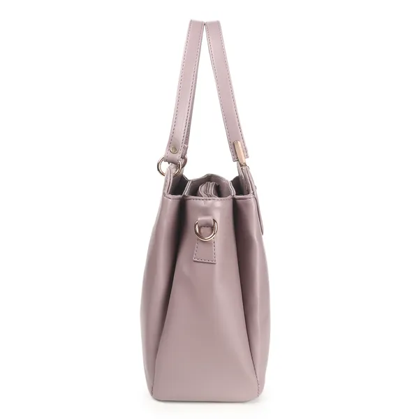 Signature_Mauve_Pink_Faux_Leather_Metallic_Zip_Handbag_For_Women