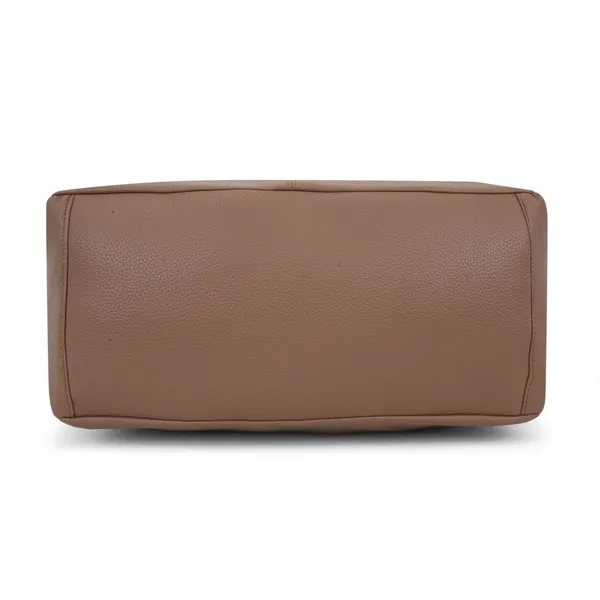 Signature_Brown_Faux_Leather_Studded_Shoulder_Bag_For_Women