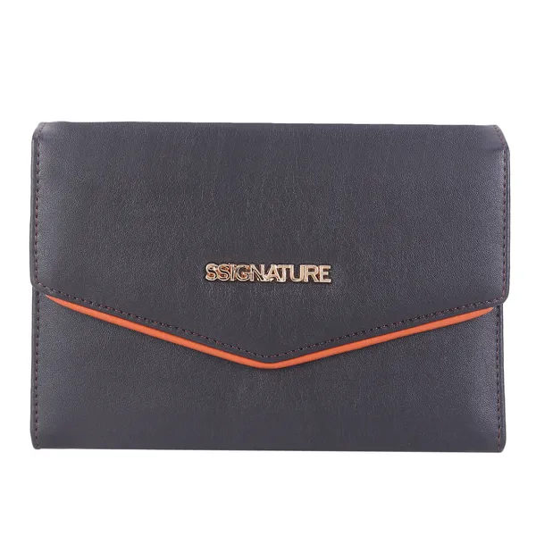 Signature_Grey_Faux_Leather_Metallic_Zip_Detachable_Strap_Sling_Bag