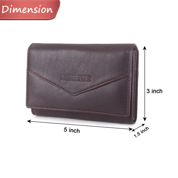 Signature_Brown_Leather_Envelope_Flap_Wallet_For_Men_And_Women