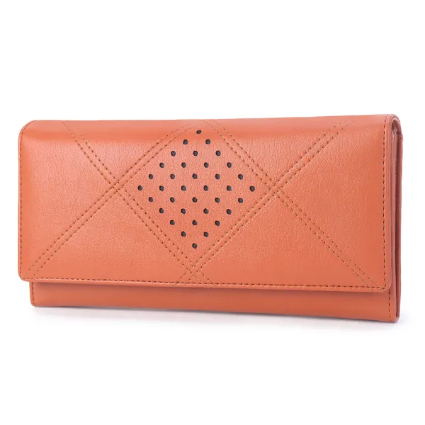 Signature_Tan_Leather_Perforated_Heart_Wallet_For_Women