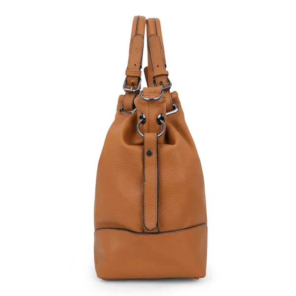 Signature_Tan_Brown_Faux_Leather_Adjustable_Strap_Sling_Handbag