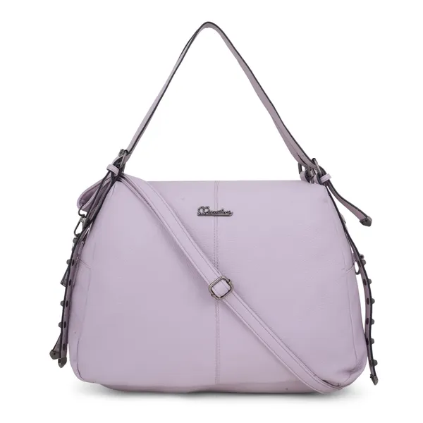 Signature_Lavender_Purple_Faux_Leather_Studded_Adjustable_Strap_Shoulder_Bag_For_Women