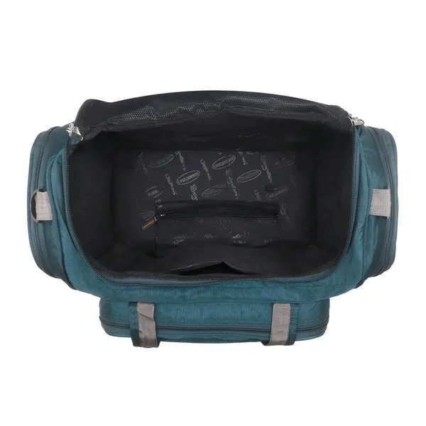 Signature_Teal_Blue_Fabric_Multi_Compartment_Travel_Duffel_Bag_For_Travel_Gym_Sports_Activities
