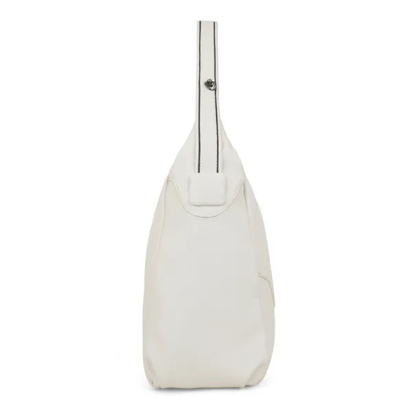 Signature_Off_White_Faux_Leather_Adjustable_Strap_Shoulder_Bag_For_Women