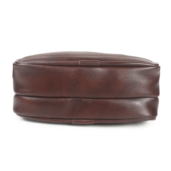 Signature_Brown_Leather_Multi_Compartment_Wristlet_Pouch_For_Men_And_Women