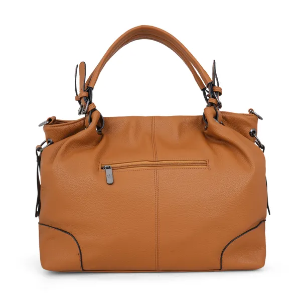 Signature_Tan_Brown_Faux_Leather_Adjustable_Strap_Sling_Handbag