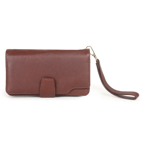 Signature_Brown_Leather_Multi_Compartment_Wallet_For_Women