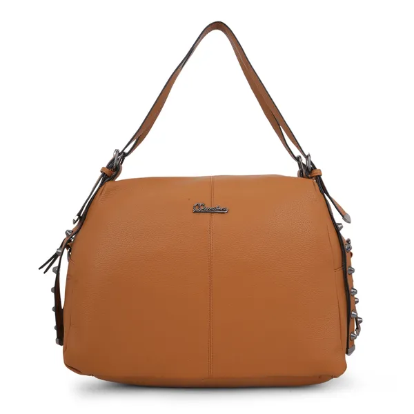 Signature_Tan_Brown_Faux_Leather_Adjustable_Strap_Shoulder_Bag_For_Women