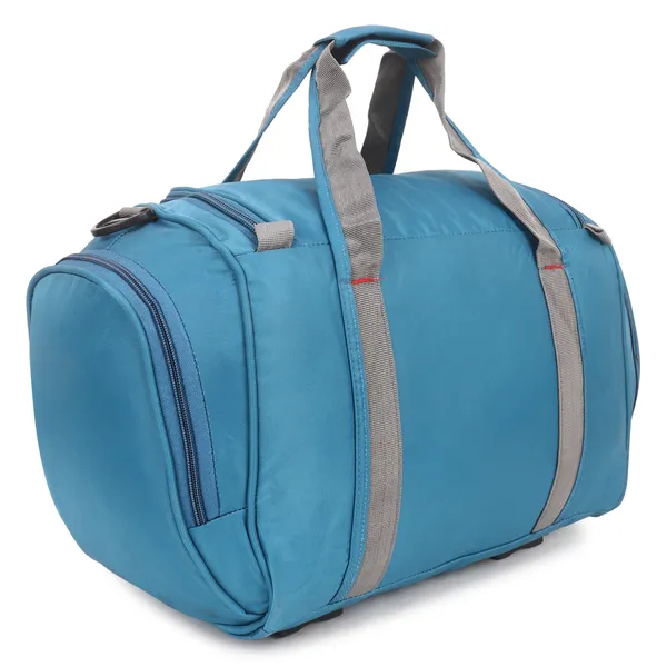 Signature_Blue_Fabric_Adjustable_Strap_Gym_Duffel_Bag