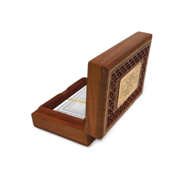 Premium_Handmade_Wooden_1_Pack_Jaali_Play_Card_Holder_Box_With_Brass_Inlay_And_Brass_Plate_With_Single_Card_Deck_Storage_Designed_For_All_Ages_For_Best_Gifitng_And_Games