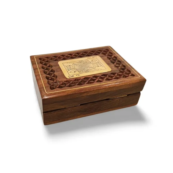 Premium_Handmade_Wooden_1_Pack_Jaali_Play_Card_Holder_Box_With_Brass_Inlay_And_Brass_Plate_With_Single_Card_Deck_Storage_Designed_For_All_Ages_For_Best_Gifitng_And_Games