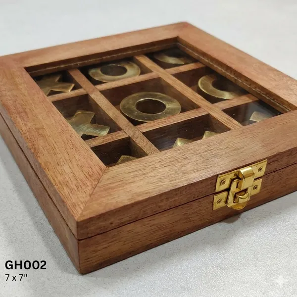 Classic_Handmade_Wooden_Tic_Tac_Toe_With_Noughts_And_Crosses_In_Glass_Top_Box_With_Brass_Overlay_For_Kids_And_Adults,_Family_Board_Games_Ideal_For_Birthday_Gifts,_Vacations,_Parties,_Get_Togethers