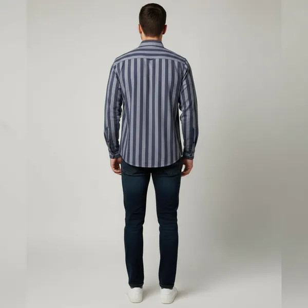 Navy_Blue_Cotton_Shirt_For_Men