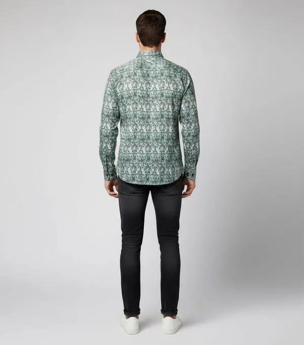 Green_Cotton_Shirt_For_Men