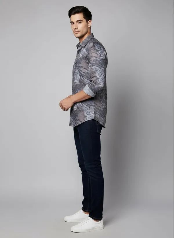 Dark_Grey_Cotton_Shirt_For_Men