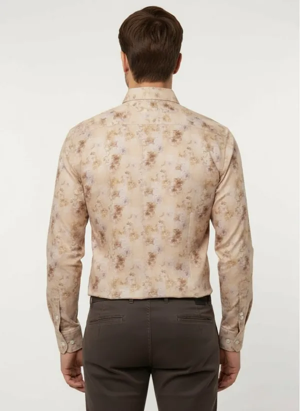Light_Orange_Cotton_Shirt_For_Men