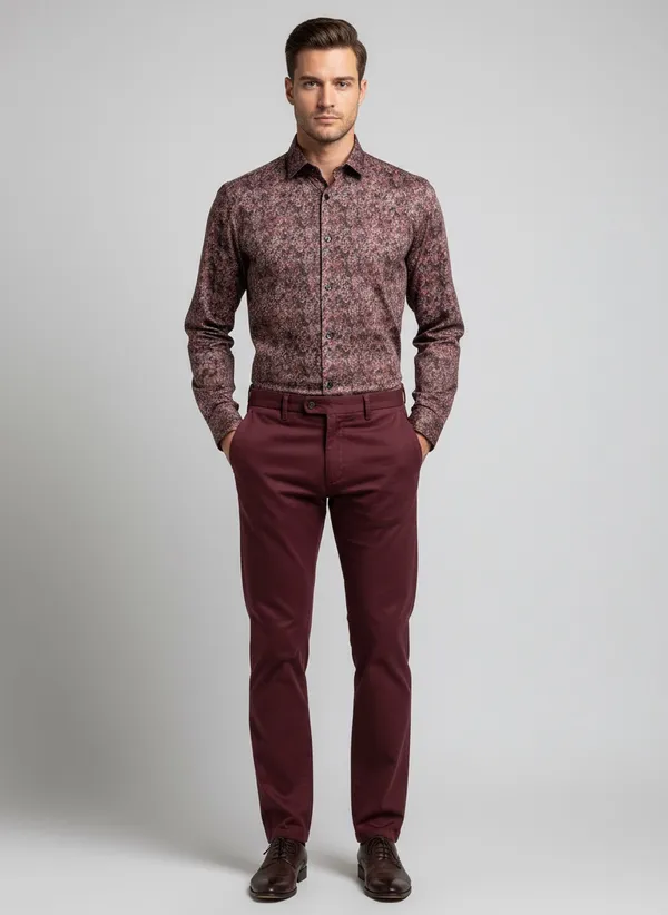 Maroon_Cotton_Shirt_For_Men
