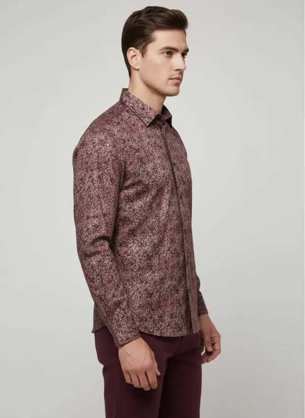 Maroon_Cotton_Shirt_For_Men