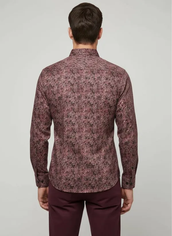 Maroon_Cotton_Shirt_For_Men