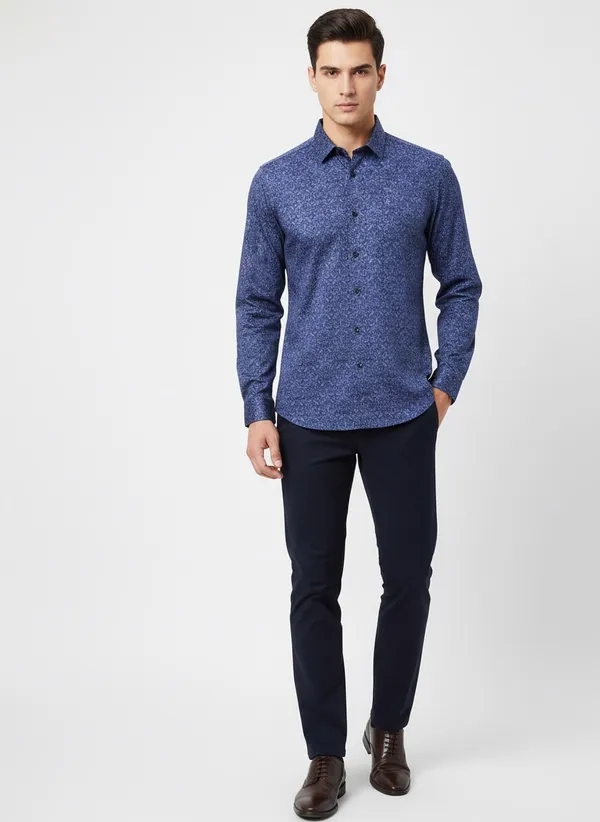Royal_Blue_Cotton_Shirt_For_Men