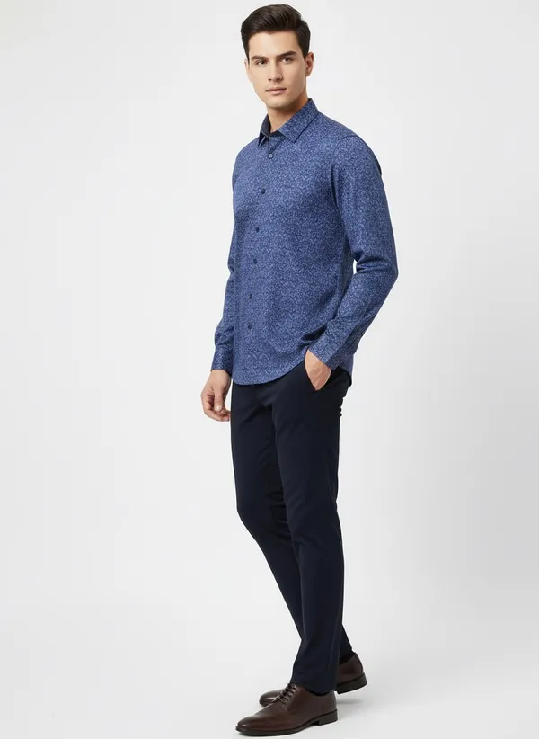 Royal_Blue_Cotton_Shirt_For_Men