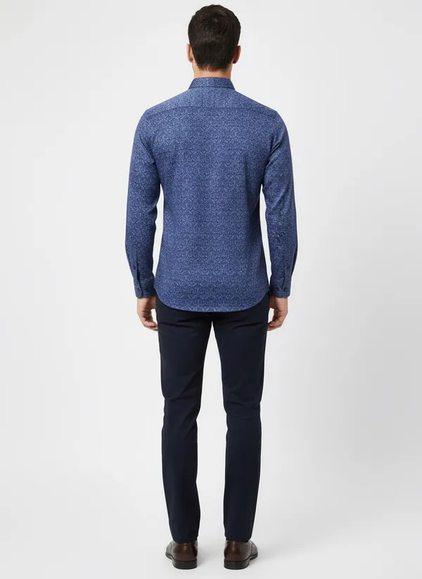 Royal_Blue_Cotton_Shirt_For_Men