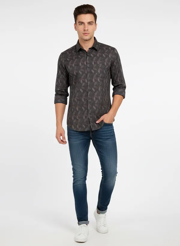 Dark_Grey_Cotton_Shirt_For_Men