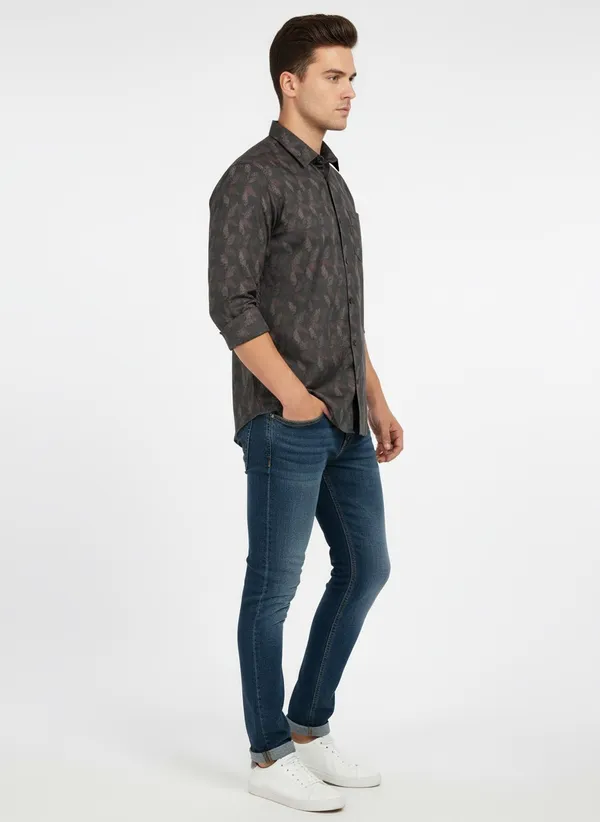 Dark_Grey_Cotton_Shirt_For_Men
